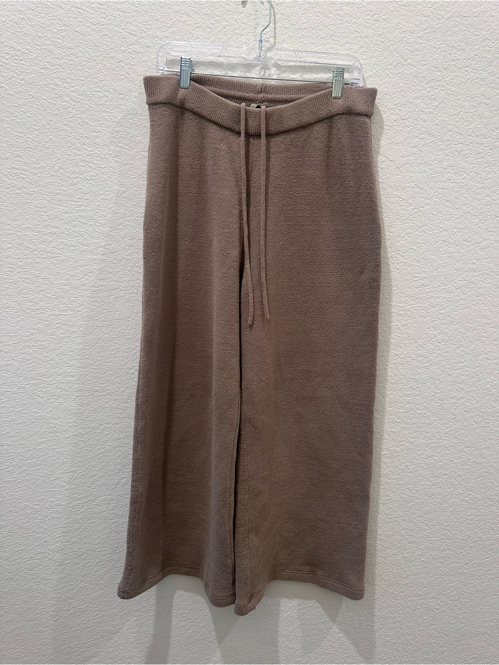 Skims Cozy Knit Wide Leg Pant Camel Brown Loungewear Large